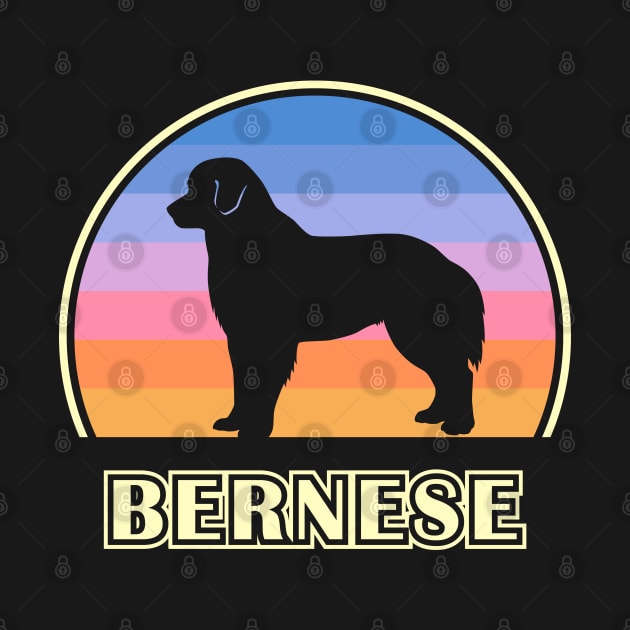 Bernese Mountain Dog Vintage Sunset Dog by millersye