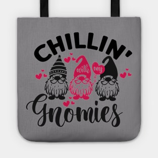 Chilling With My Gnomies Shirt, Custom Friend Sweatshirt, Funny Friend Shirt, Funny Chilling Gnomes Shirt, Matching Friend Shirts, Gnome Tee Tote