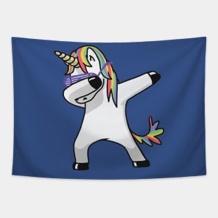 Dabbing Unicorn 1 Tapestry