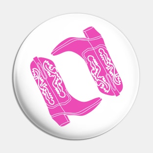 Pink Cowgirl Boots Pin