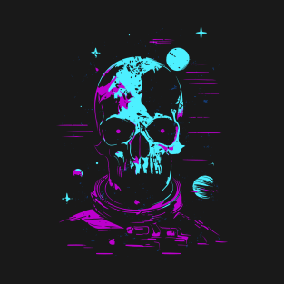 Space Skull Sci Fi Horror T-Shirt