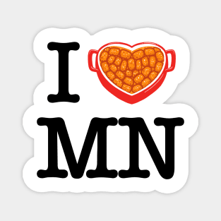 I Love Minnesota - I Heart MN Hot Dish Magnet