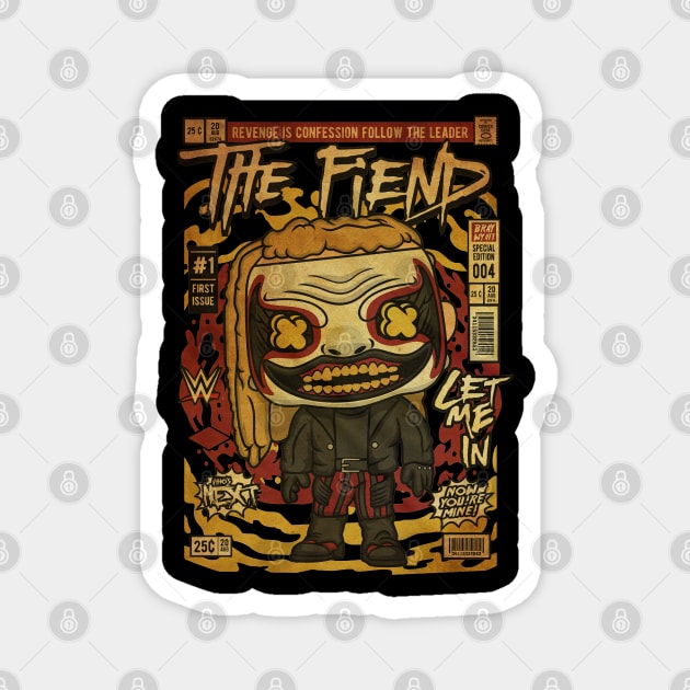 The Fiend Vintage Magnet by Kerambawesi