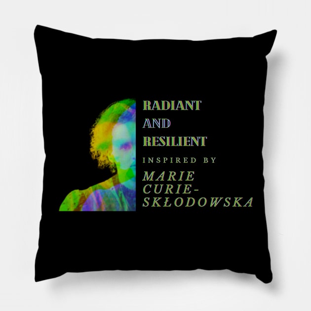 Radiant and resilient: Inspired by Marie Curie-Skłodowska Pillow by ThatSimply!