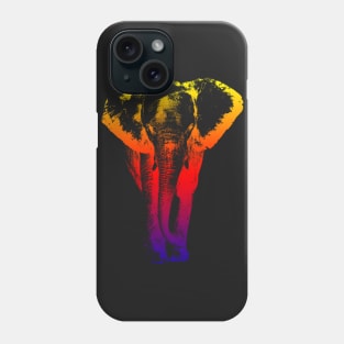 colored elephant Phone Case