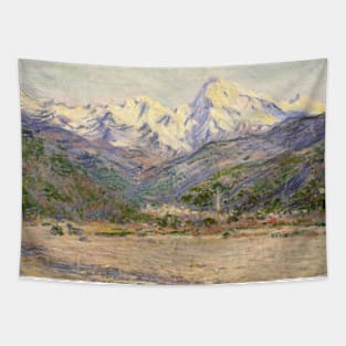 The Valley of the Nervia by Claude Monet Tapestry