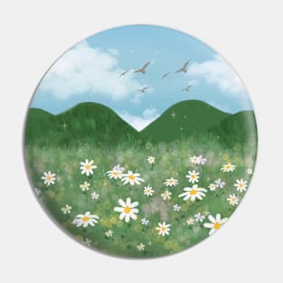 Bed of Daisies Pin