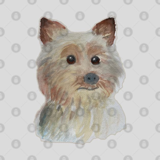 Dogs are grater than people Watercolor cute dachshund puppy by WatercolorFun