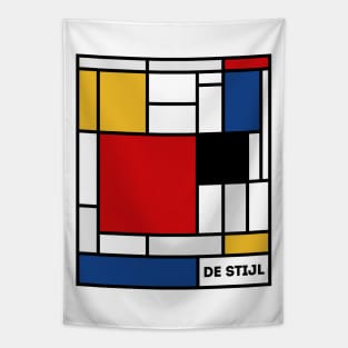 De Stijl Color Blocks Tapestry