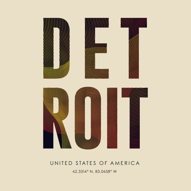 Detroit City typography by StudioGrafiikka