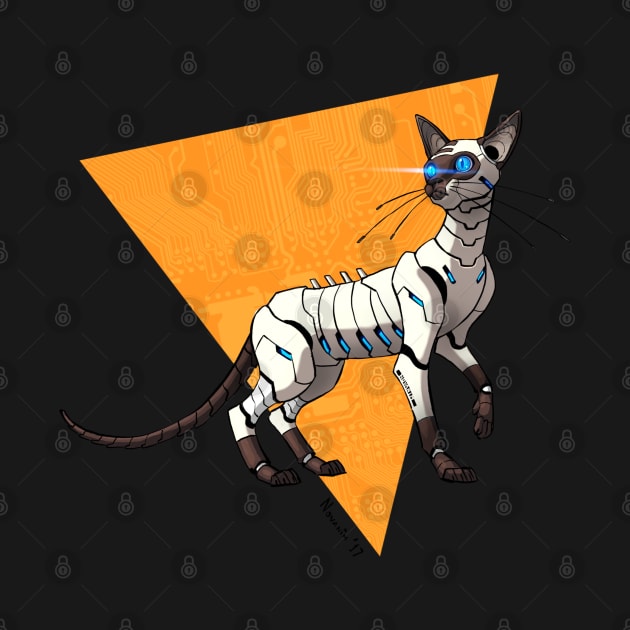 Cyborg Siamese Cat by Novanim