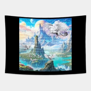 Ethereal Radiance Flight Tapestry