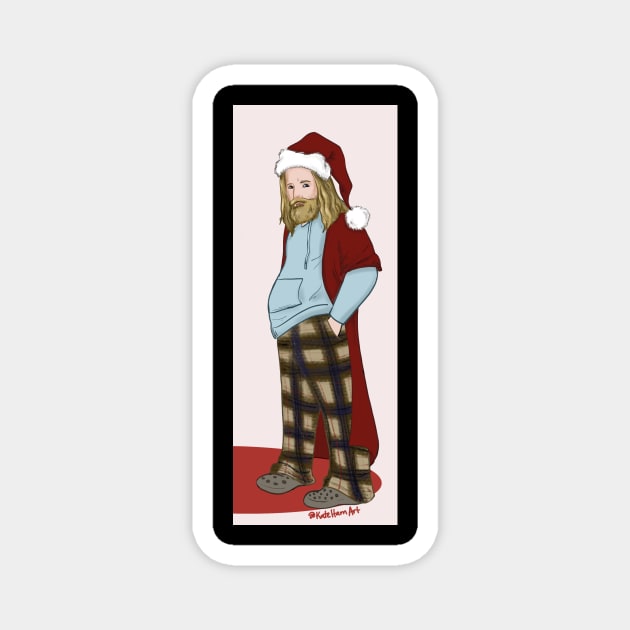 Bro Thor Santa Magnet by MamasGeeky