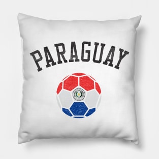 Paraguay Soccer Team Heritage Flag Pillow