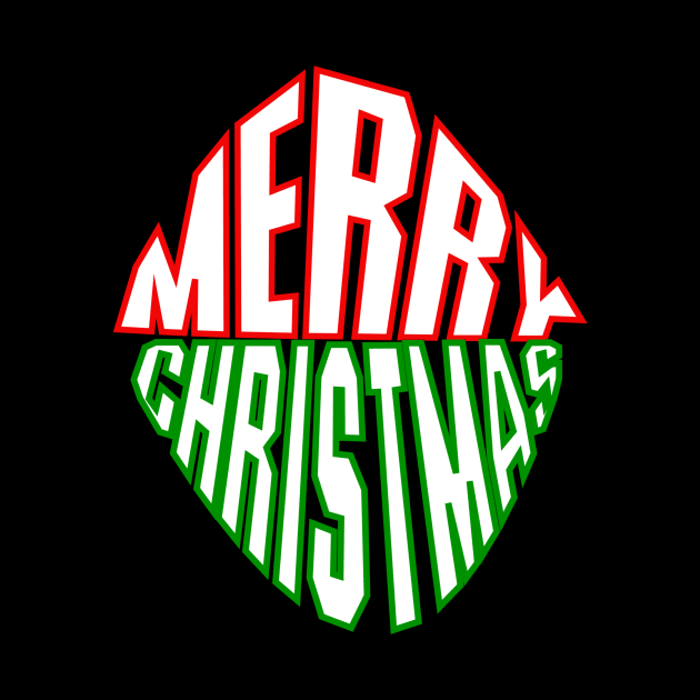 Merry Christmas in circle by Tee Trendz