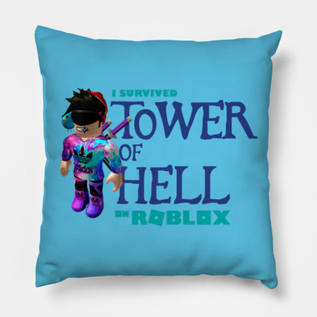 Tower Of Hell Roblox Pillow Teepublic - roblox tower of hell top