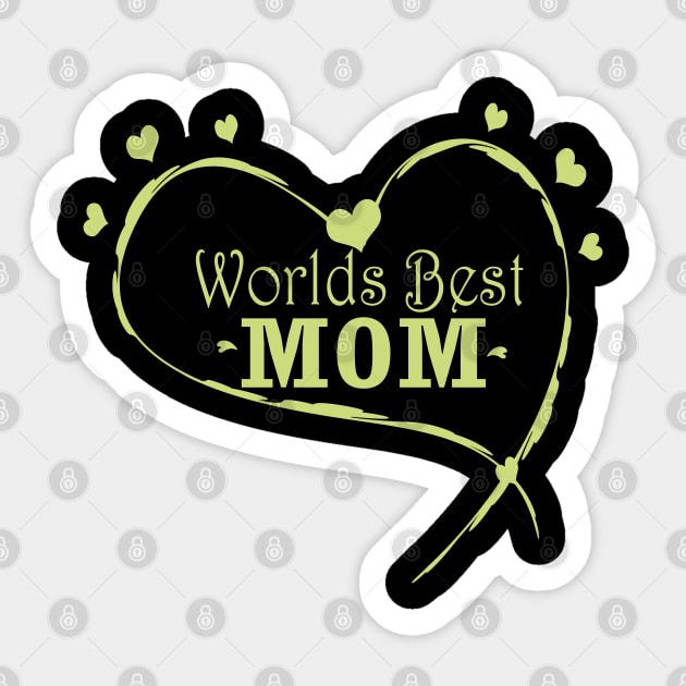 world's best mom Sticker