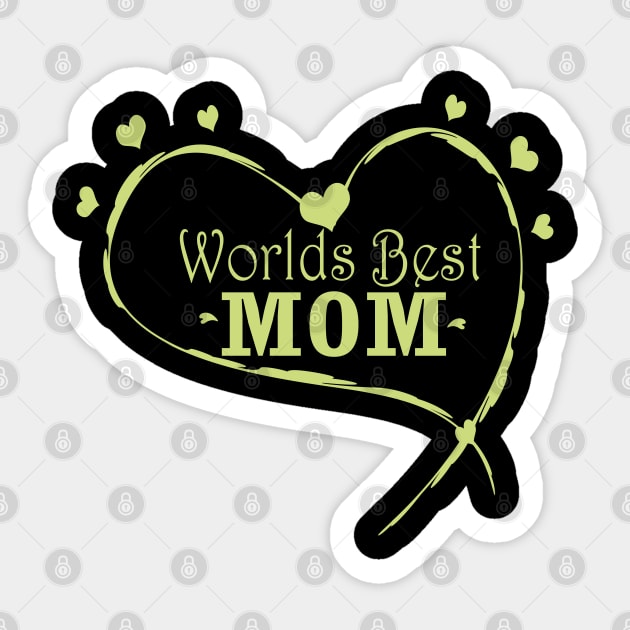 World's best mama' Sticker