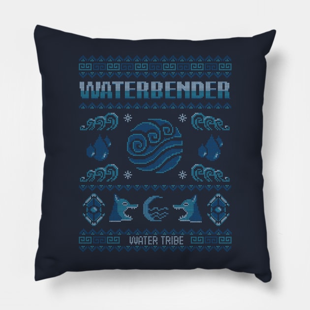 Waterbender - Water tribe - Avatar last airbender Pillow by Typhoonic