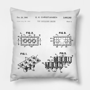 Lego Brick Patent Pillow