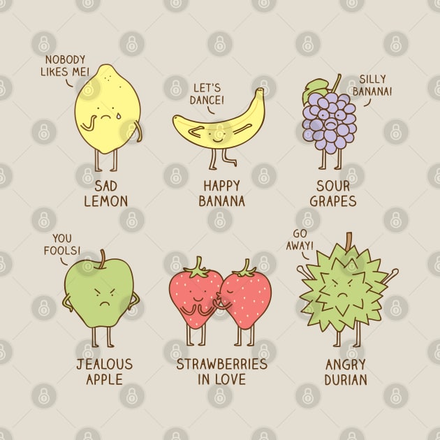 Fruits have feelings too! by milkyprint