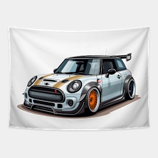 Mini GP Cartoon White Tapestry