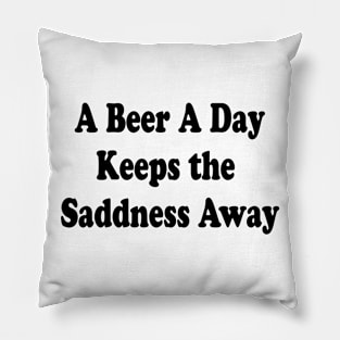 A Beer a Day Pillow