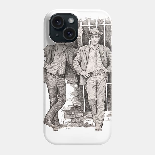 Butch cassidy & sundace kid Phone Case by calibos