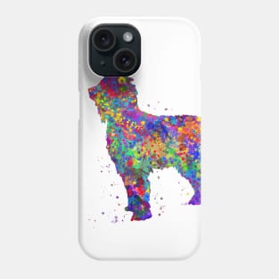 Irish water spaniel dog Phone Case