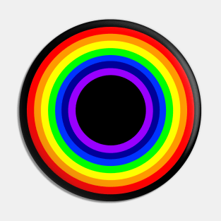 Rainbow Circle Pin