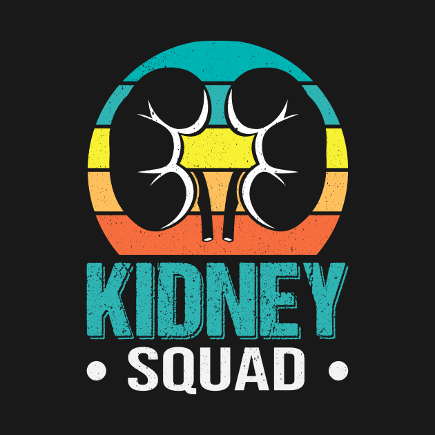 Funny Kidney Squad T-Shirt Dialysis Technician Nephrology Nurse Gifts For Men Women by paynegabriel