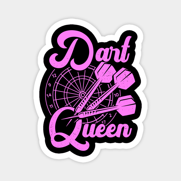 Dart Queen Game Player Gift Magnet by Dolde08
