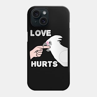 Bare-eyed Goffin Cockatoo Love Hurts Phone Case