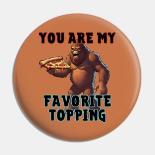 Bigfoot Eats Pizza Pin