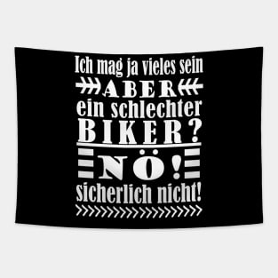 Biken Mountainbike Downhill Spruch Tapestry