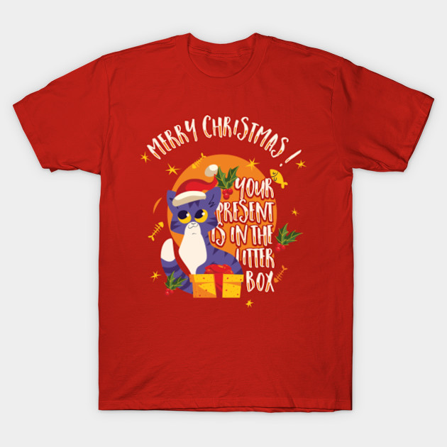 Christmas Cat Christmas T Shirt Teepublic