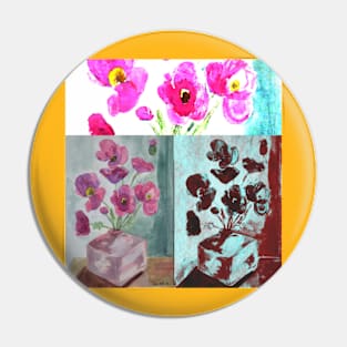 Collage of Poppies Pin