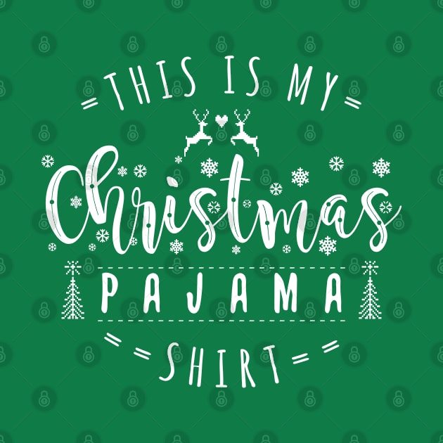 this is my christmas pajama shirt by indi art