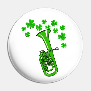 St Patrick's Day Tenor Horn Teacher Brass Player Pin