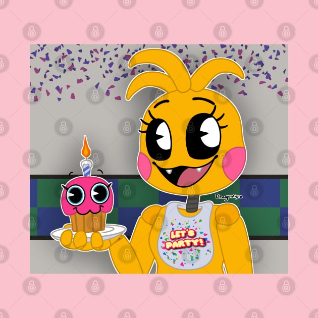 Toy Chica & Mr. Cupcake by DragonfyreArts