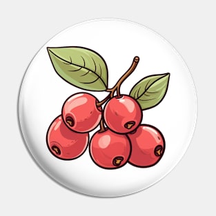 Cranberries Art Pin