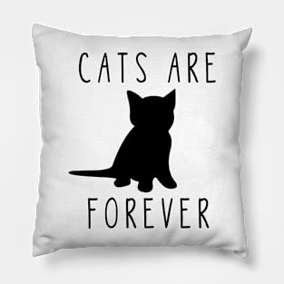 Cats Are Forever Cat Lover I Love Cats Pillow