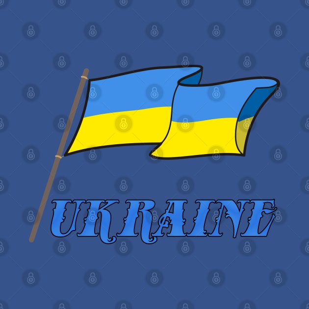 Ukrainian flag by tashashimaa