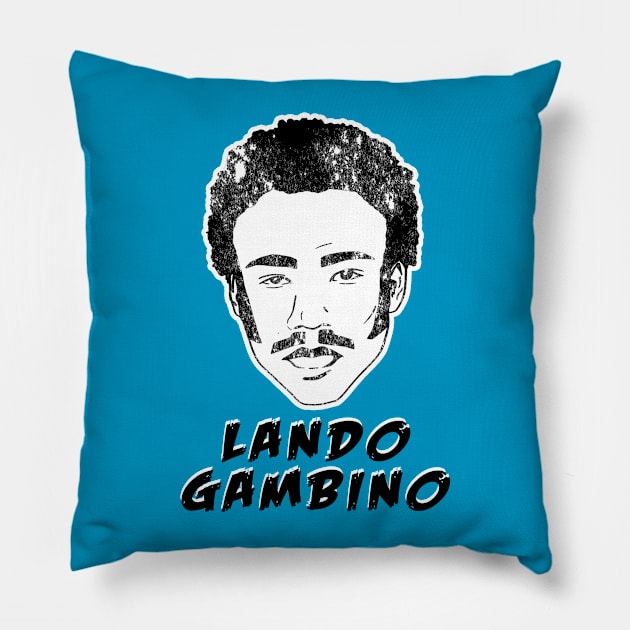 Lando Gambino Pillow by Popculturepancake