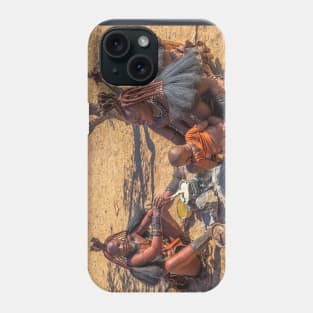 Namibia. Himba Tribe. Cooking a Porridge. Phone Case