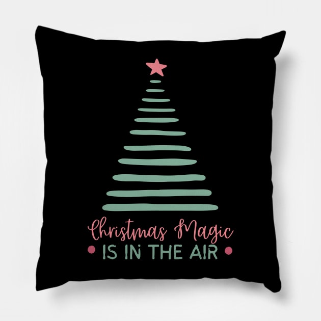 Christmas Magic is in The Air Pillow by Teewyld