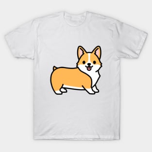 Corgi T-Shirt Women's Corgi t-shirt Corgi Art on Shirt - Barbara