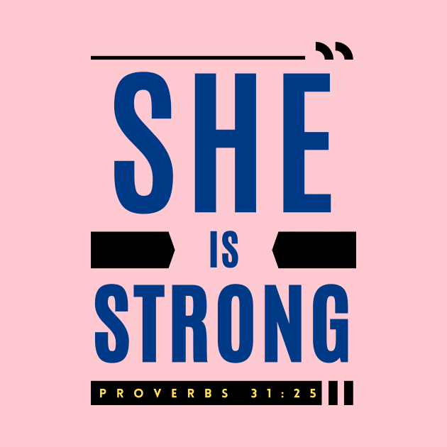 She Is Strong | Christian Women by All Things Gospel