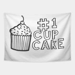 Number 1 cupcake Tapestry