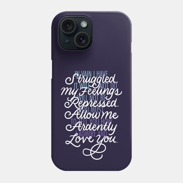 In Vain I Have Struggled Phone Case by polliadesign